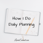 How I Do Daily Planning